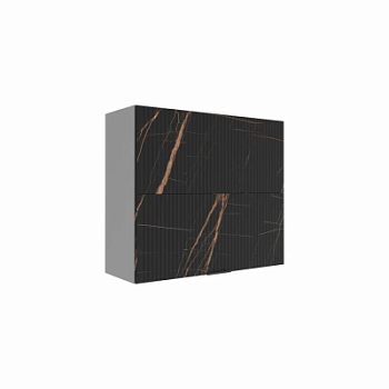 Верхний шкаф Монца Кварц черный ПГПМ 800