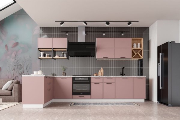 Модульная кухня Марта Пудра Скин