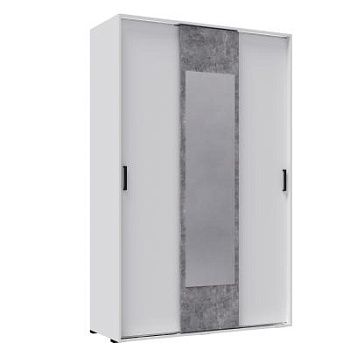 Спальня Лючия шкаф-купе белый/ателье светлое