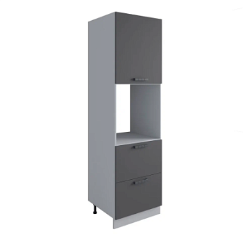 Пенал с нишей под духовку и ящиками Марта Горчица ПНЯ 600