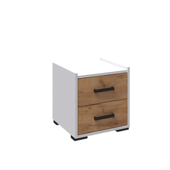 Спальня Соната тумба прикроватная белый/дуб крафт золотой