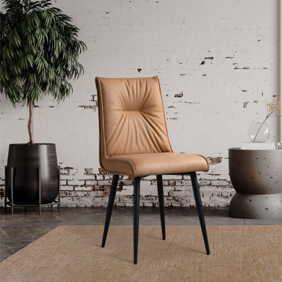 Стул Сенатор (2 шт) Кожа Коричневая