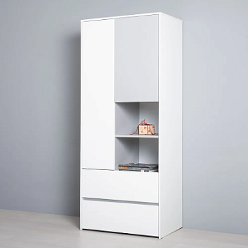 Торонто шкаф для одежды 13.333 Белый/Серый