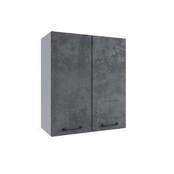 Верхний шкаф Лофт Бетон тёмный П 600