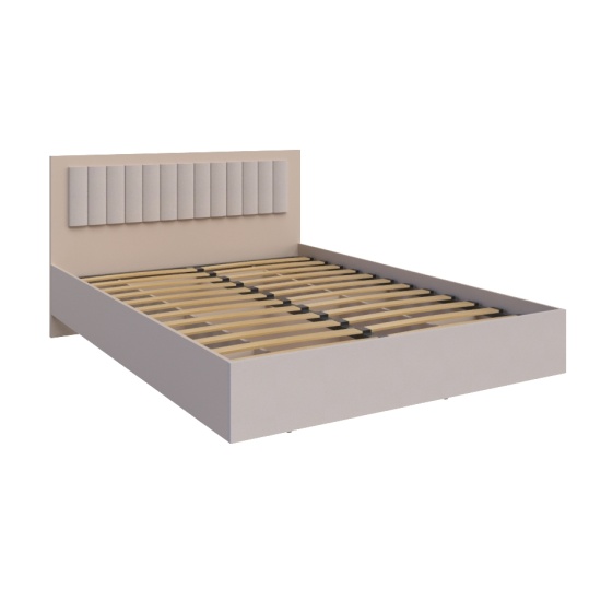 МС Роза Бежевый / Кровать 1400 «Ройс Бежевый Скин» — (Базовая комплектация)
