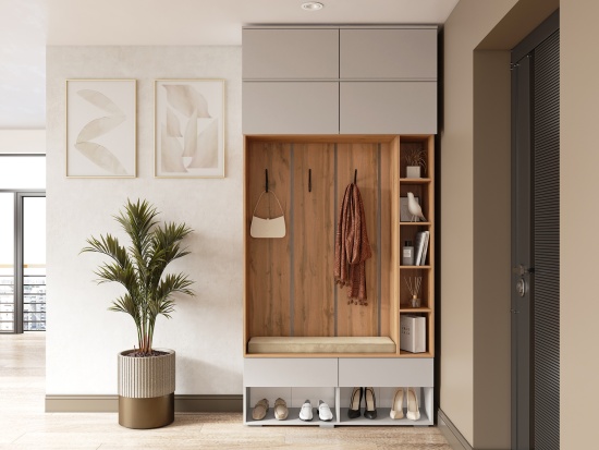 Модульная прихожая Прага Кашемир