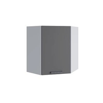 Верхний шкаф Ройс Графит софт ПУ 600*600