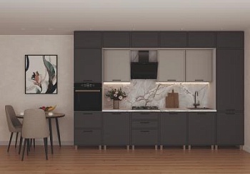 Модульная кухня Магнолия Сталь / Керамика