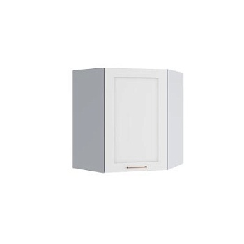 Верхний шкаф Квадро Белая кожа ПУ 600*600