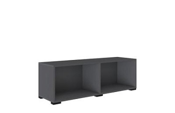 Спальня Тэбби Тумба открытая графит серый