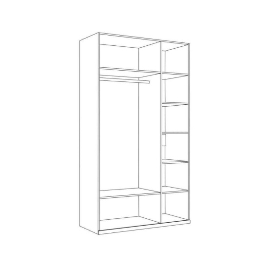 Валенсия Шкаф комбинированный 13.12 Белый