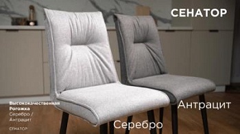 Стул Сенатор (Комплект 2 шт) Антрацит