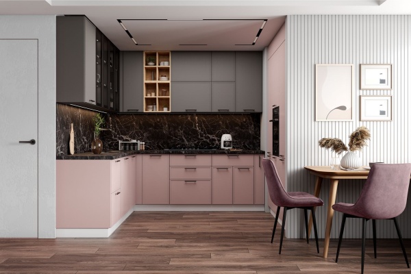 Модульная кухня Марта Пудра Скин