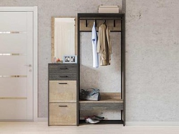 Трувор прихожая 1 Дуб Гранж Песочный/Интра