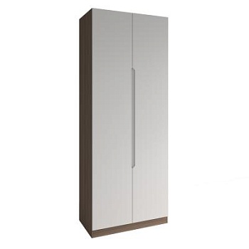 МС Роза Шкаф 900 Орех Франклин/Тренто Белый софт