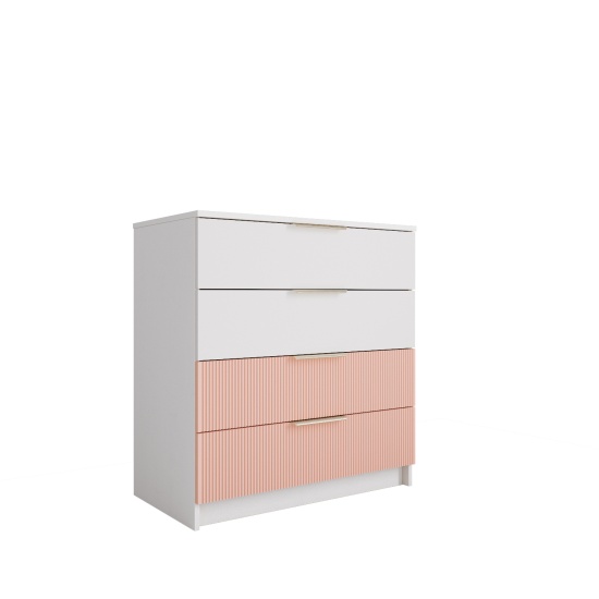 Комод 800 Лавис КМД 800.1 (Белый/Персик софт)