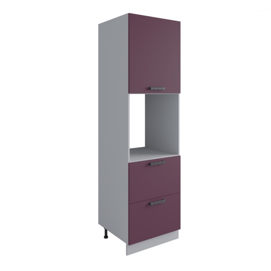 Пенал с нишей под духовку и ящиками Ройс Виноград софт ПНЯ 600