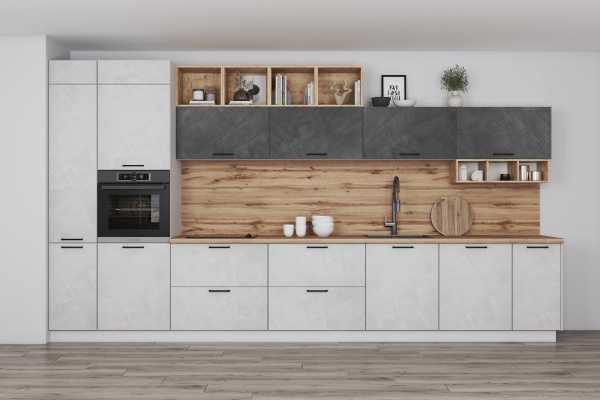 Модульная кухня Фенис Палм Лайт + Палм Грей