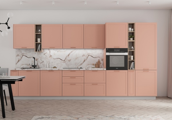 Модульная кухня Квадро Персик софт