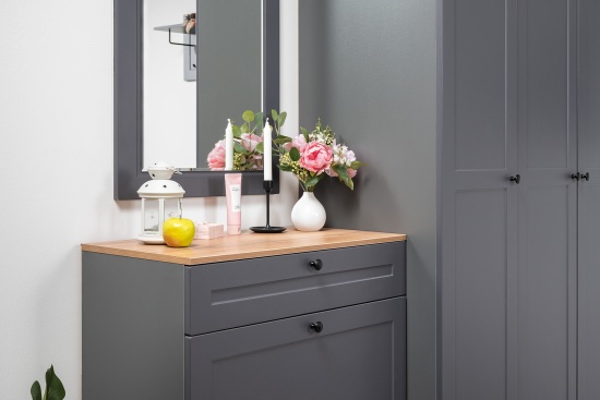 Модульная прихожая Остин Серый Графит/Дуб Вотан