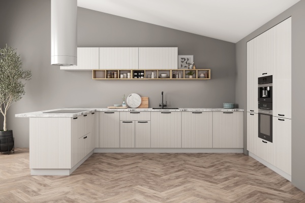 Модульная кухня Фенис 3Д Жемчуг