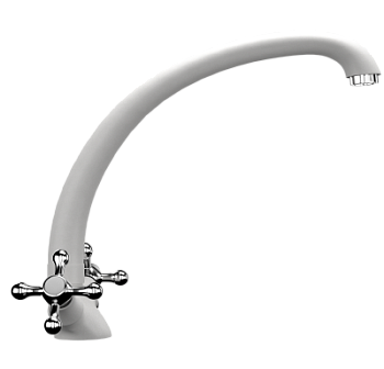 Смеситель Ulgran U-013-341 цвет: 341 ультра-белый