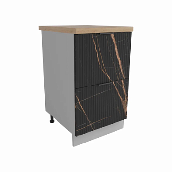 Верхний шкаф Монца Кварц черный КМЯ 500