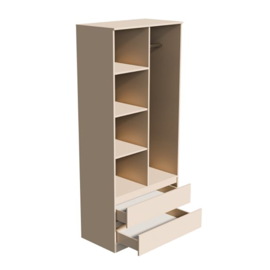 МС Мори Шкаф МШ 900.1 Сатин