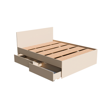 МС Мори Кровать КРМЯ 1600.1 Сатин