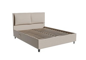 Кровать Венеция (М) 1600x2000 Бежевый Софт с подъемным механизмом