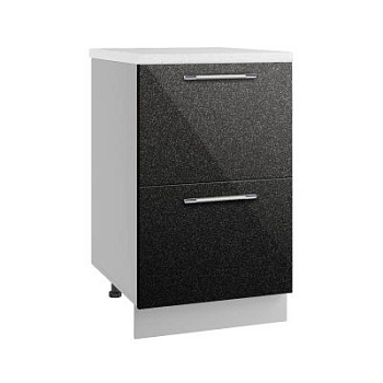 Верхний шкаф Олива Чёрный КМЯ 500