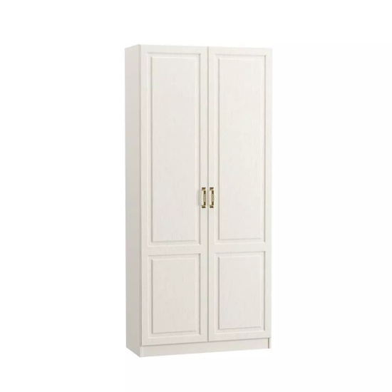 Ливерпуль Шкаф для одежды Белый/Ясень ваниль