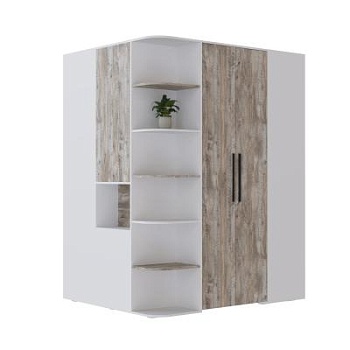 Спальня Линц Гардеробная белый/дуб юкон