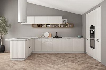 Модульная кухня Фенис 3Д Жемчуг