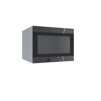 Верхний шкаф Ройс Кварц черный ГВПГСФ 600