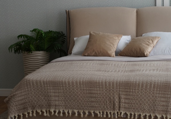 Кровать Венеция (М) 1,6 Бежевый Софт