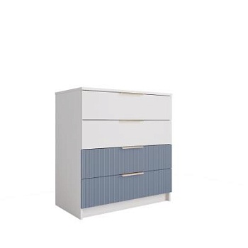 Комод 800 Лавис КМД 800.1 (Белый/Лазурь софт)