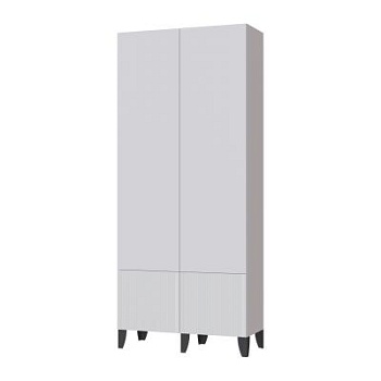 Гостиная Рея Шкаф РГШ белый/белый снег