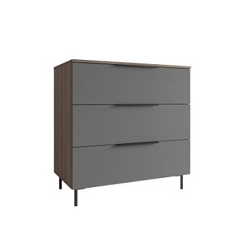 МС Роза Комод 900 Орех Франклин/Ройс Графит скин