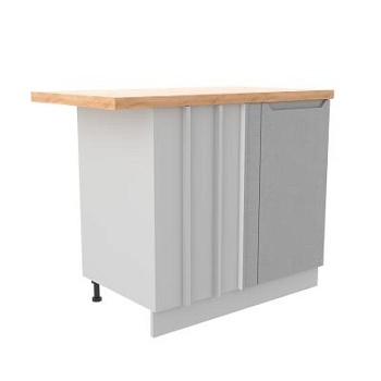 Стол Тренто Штукатурка серая СУ 1050 левый