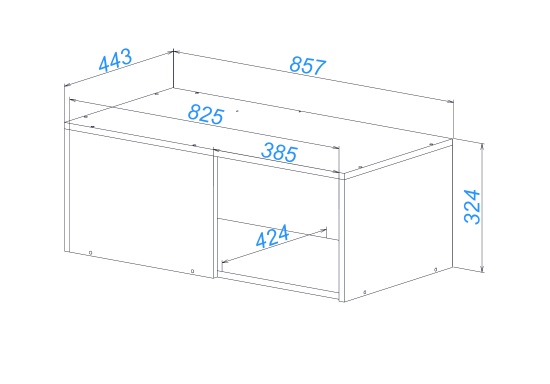 Прихожая Прага Антресоль №5 угловая универсальная Белый