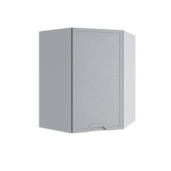 Верхний шкаф Арка Штукатурка серая ПУ 550*550 правый
